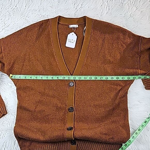 Smartwool NWT Women's Cozy Lodge Boyfriend Cardigan in‎ Acorn Heather Medium - Picture 7 of 10